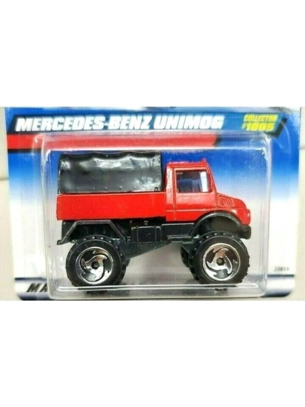 Vintage Die Cast Hot Wheels 1998 MERCEDES-BENZ UNIMOG 1005 Red/Black w/Chrome SB - Picture 5 of 10